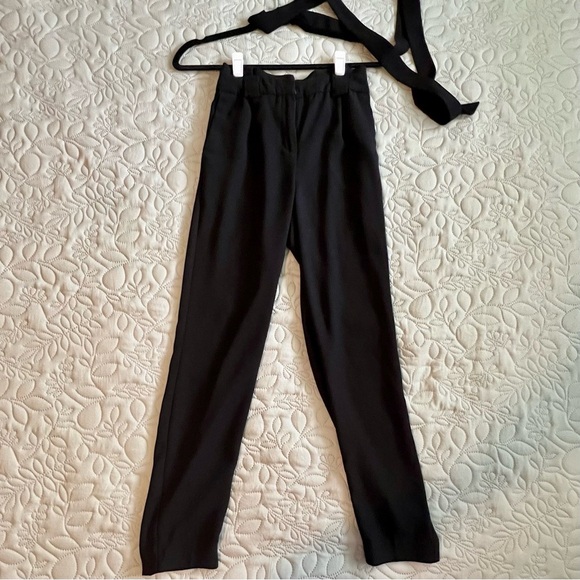 Express High Rise Ankle Dress Pants with Belt - Size 00R - Picture 1 of 4